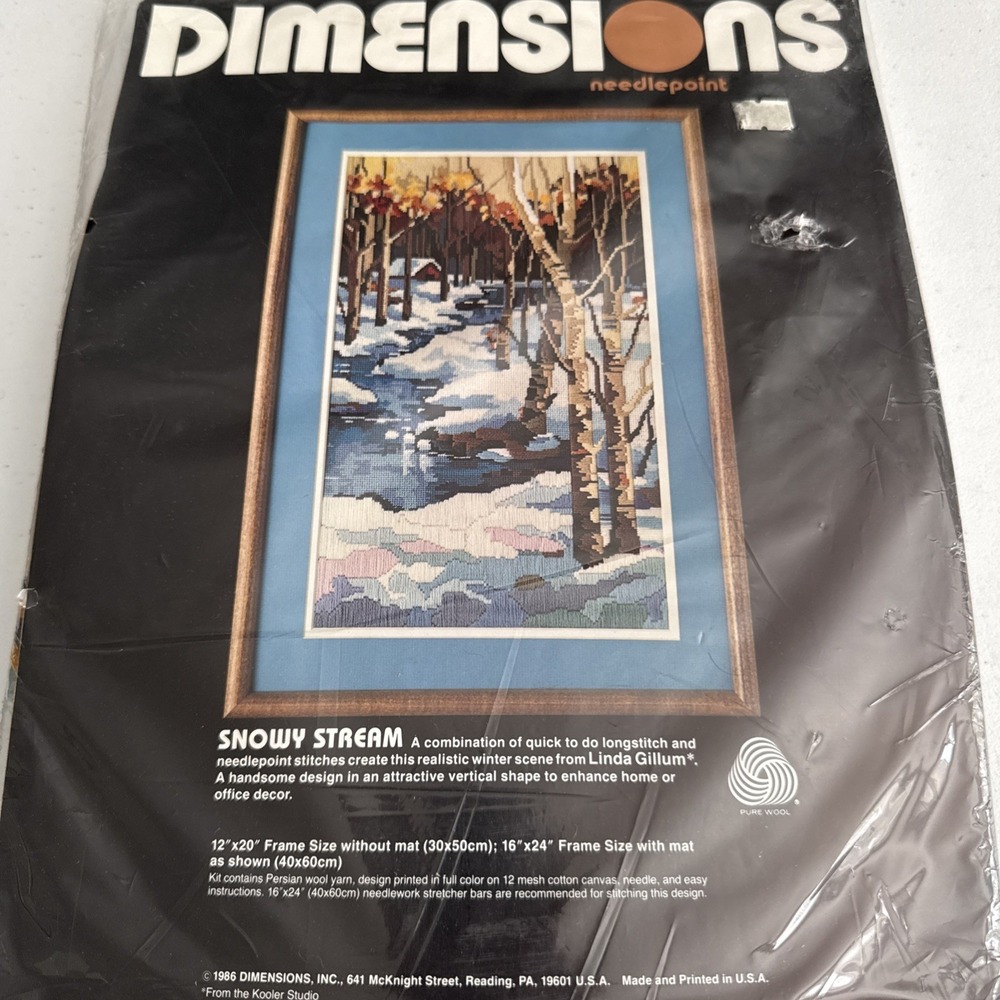dimensions cross stitch kit 2305 Snowy Stream New